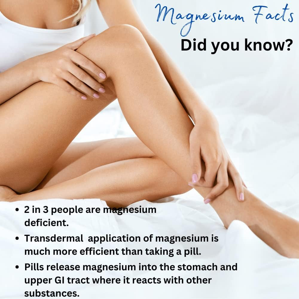 Magnesium Oil Spray Extra Strength - Unscented - Huile De Magnésium - Product of Canada 100 Ml