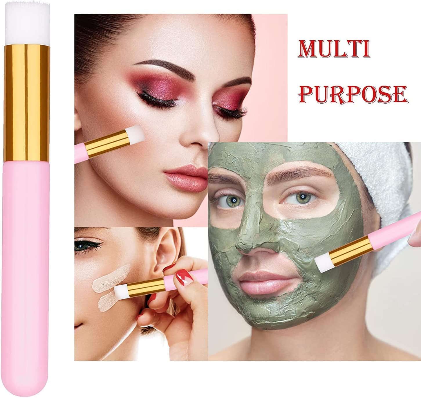 30PCS Lash Shampoo Brushes, Nose Pore Deep Cleaning Tool, Peel off Blackhead Remover, Eyelash Extensions Cleanser, Nose Washing Brush 1