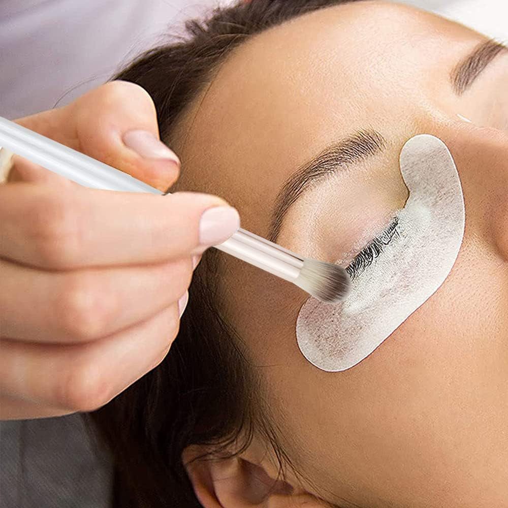 12 PCS Eyelash Cleaning Brush for Lash Extension, Wash Extension Lash Shampoo Brushes, Fluffy Cleaning Bath Makeup Eyelash Eyeshadow Brush Set