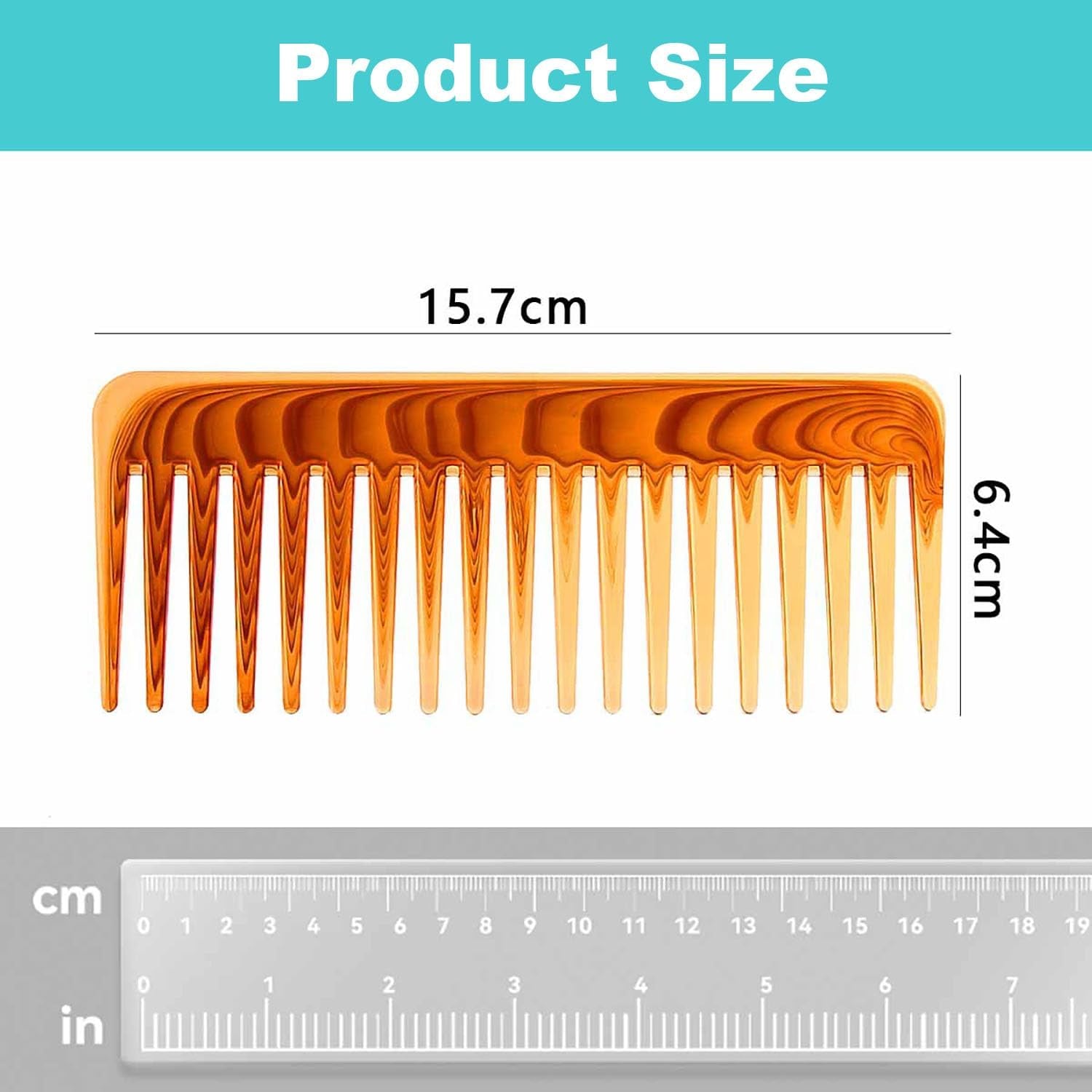 2PCS Wide Tooth Comb, Large Wide Tooth Comb for Women Men and Kids,Handmade Wide Tooth Comb for Curly Hair, Shower Comb Hair Detangler Comb for Curly Hair Wet Dry Hair, Professional Hair Cutting Combs