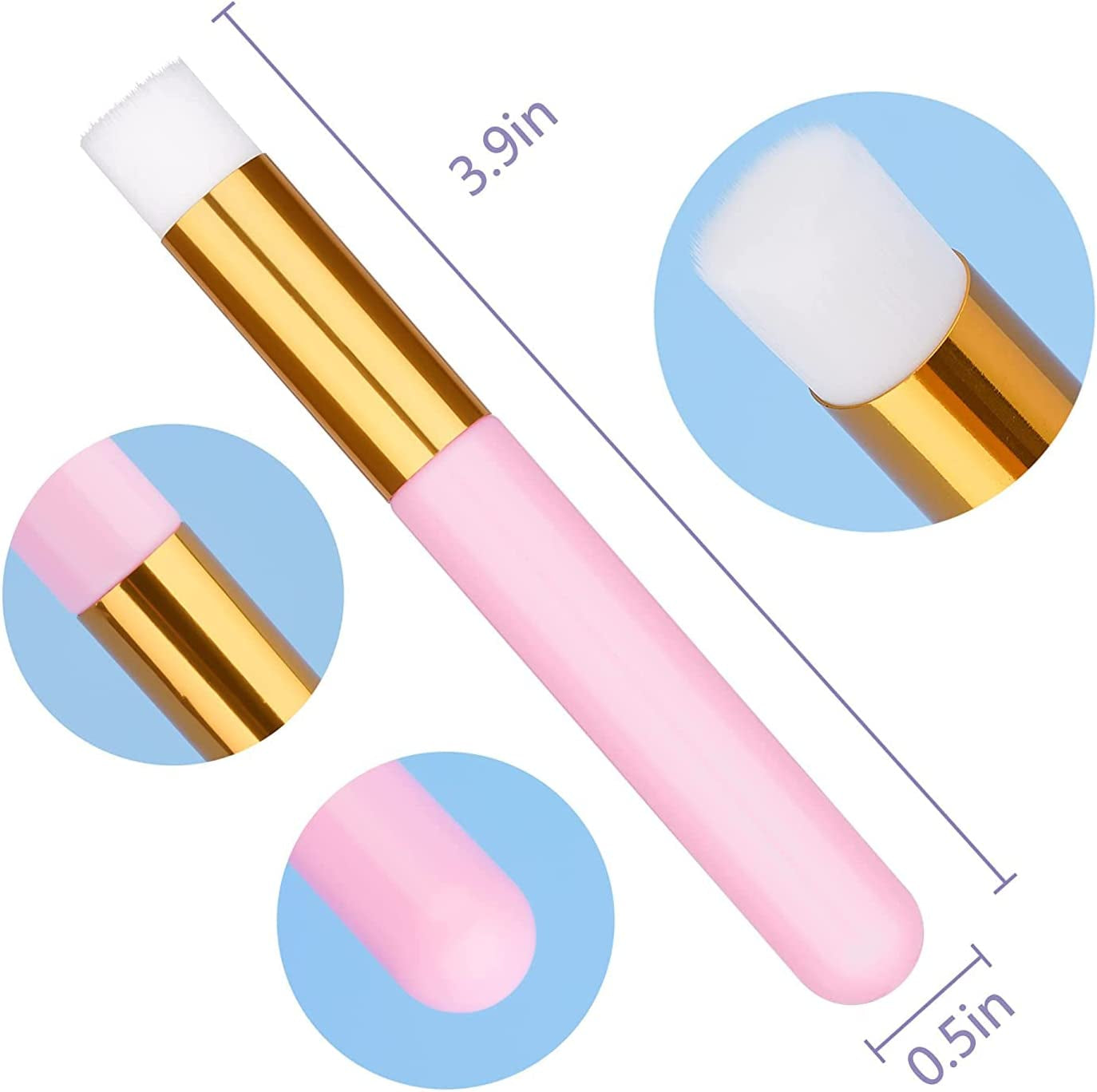 30PCS Lash Shampoo Brushes, Nose Pore Deep Cleaning Tool, Peel off Blackhead Remover, Eyelash Extensions Cleanser, Nose Washing Brush 1