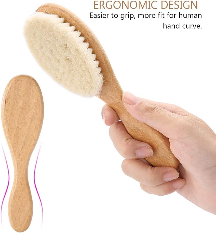 Multi-Function Hair Brush - Baby Hair Brush, Soft and Comfortable - Retro Oil Head Brush, Styling Engraving Cleaning Tool - Beard Comb, Men'S Daily Care Tools