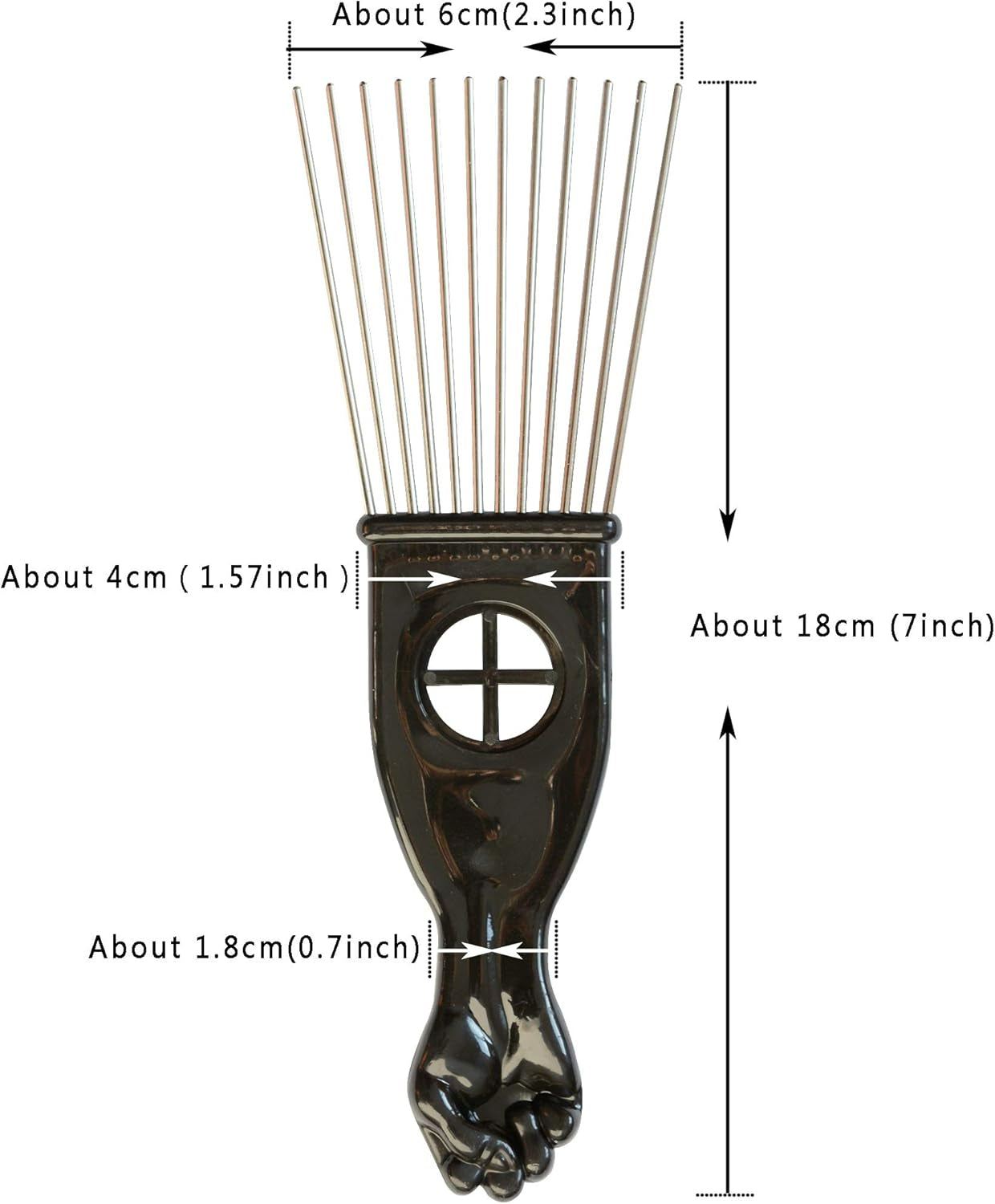 3 Pcs Afro Comb Hair Picks Comb Wide Tooth Combs Salon Styling Comb for Hairdressing Styling