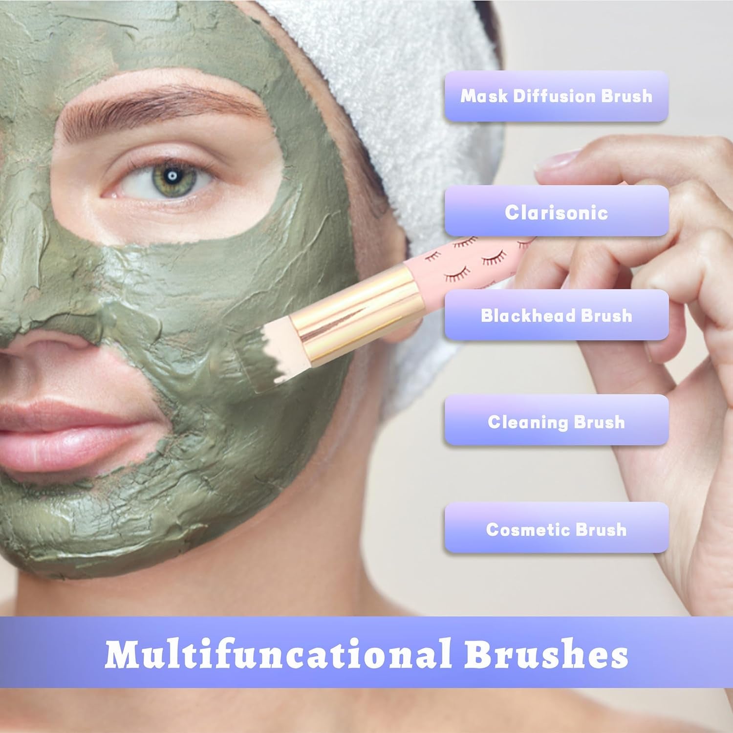 30 Pieces Lash Shampoo Brushes, Eyelash Extension Cleanser Brush, Nose Pore Deep Cleaning Brushes Lash Peel off Blackhead Brush Cleansing Brushes Kit Facial Cleansing Brushes for Beauty Supplies