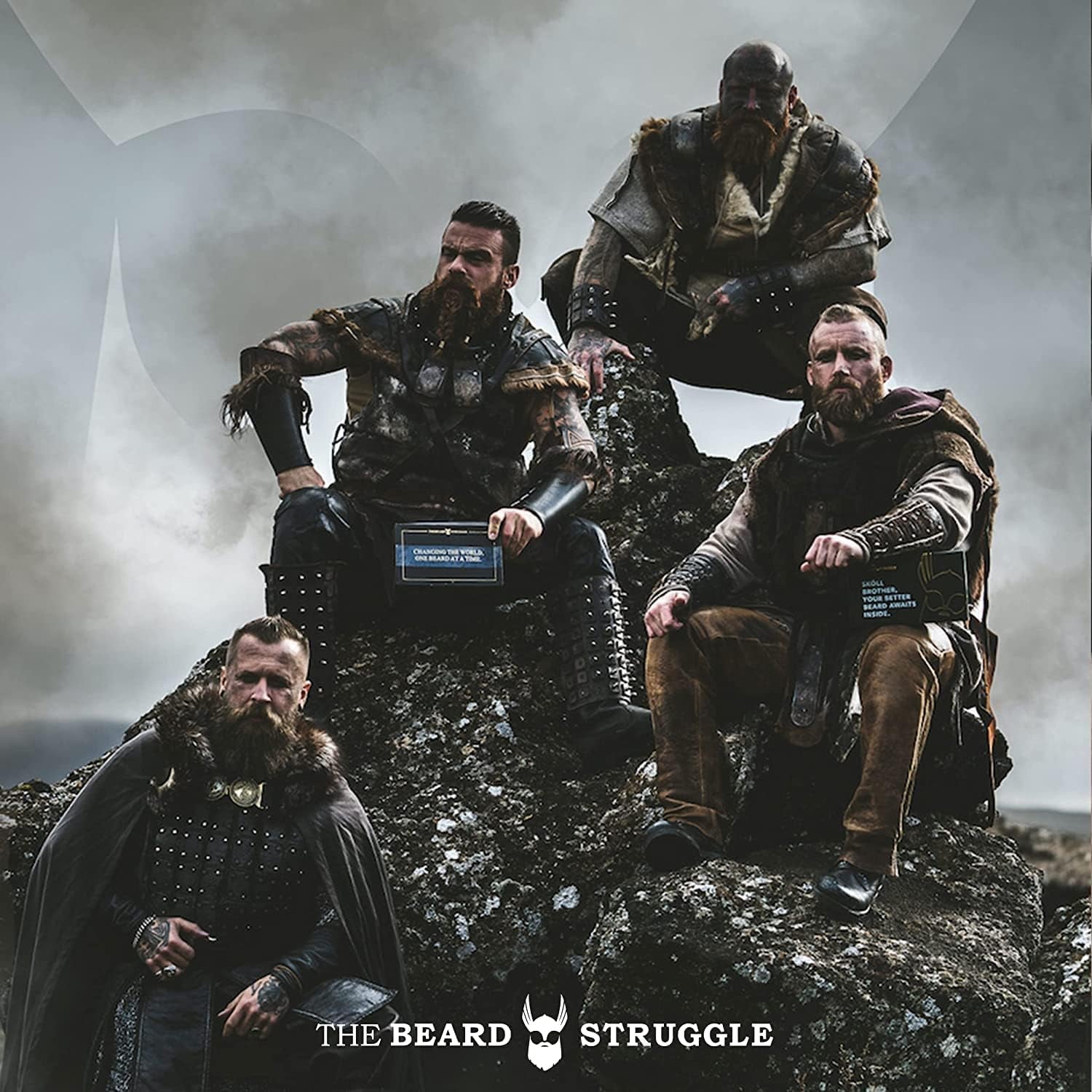 Gentlemen'S Beard & Mustache Wax for Men by Beard Struggle - Viking Beard Wax Helps to Tame Style & Groom - Silver Collection - Alfheim'S Forests - Moustache Wax, 50G / 1.76 US. Oz.