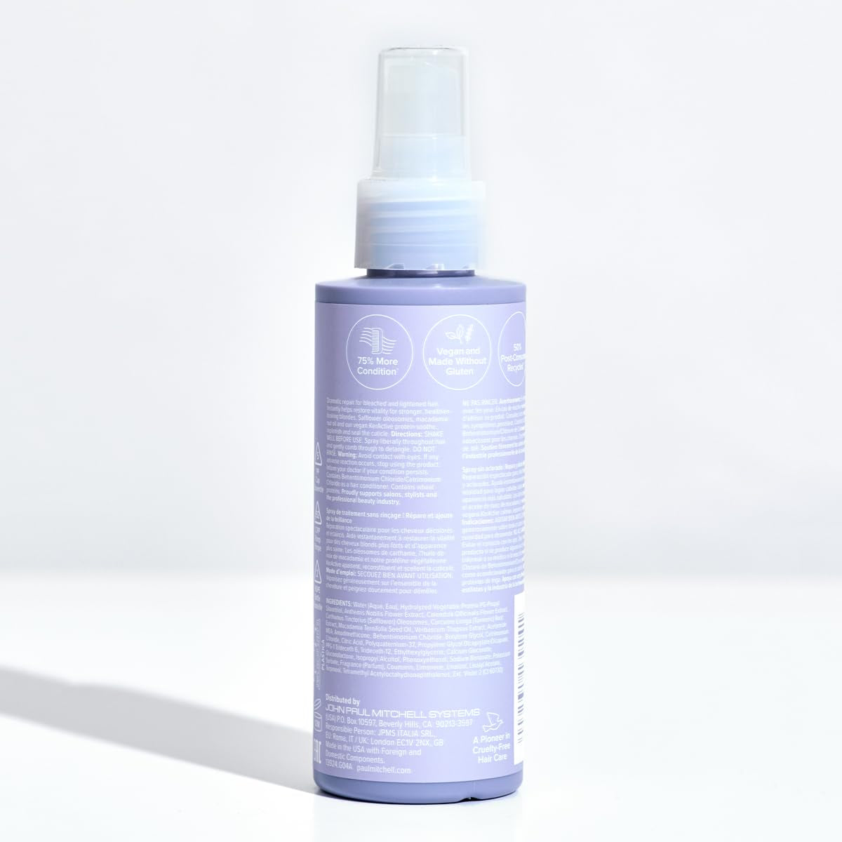 Paul Mitchell Forever Blonde Leave-In Treatment Spray, Repairs + Adds Shine, Ideal for Bleached + Lightened Hair, 150 Ml