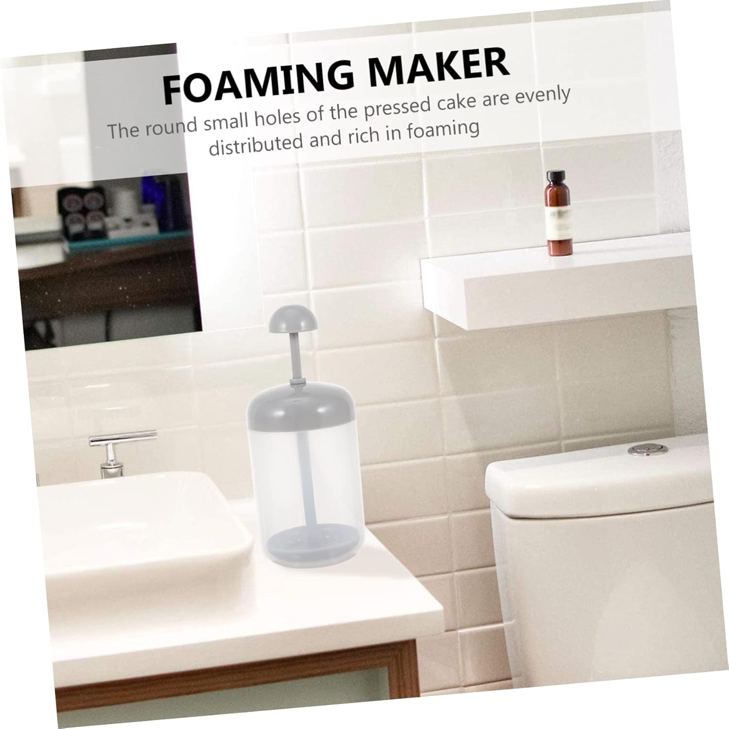 2Sets Travel Foaming Cup Bubble Maker Facial Foam Machine for Bath and Shampoo 2Pcs*2
