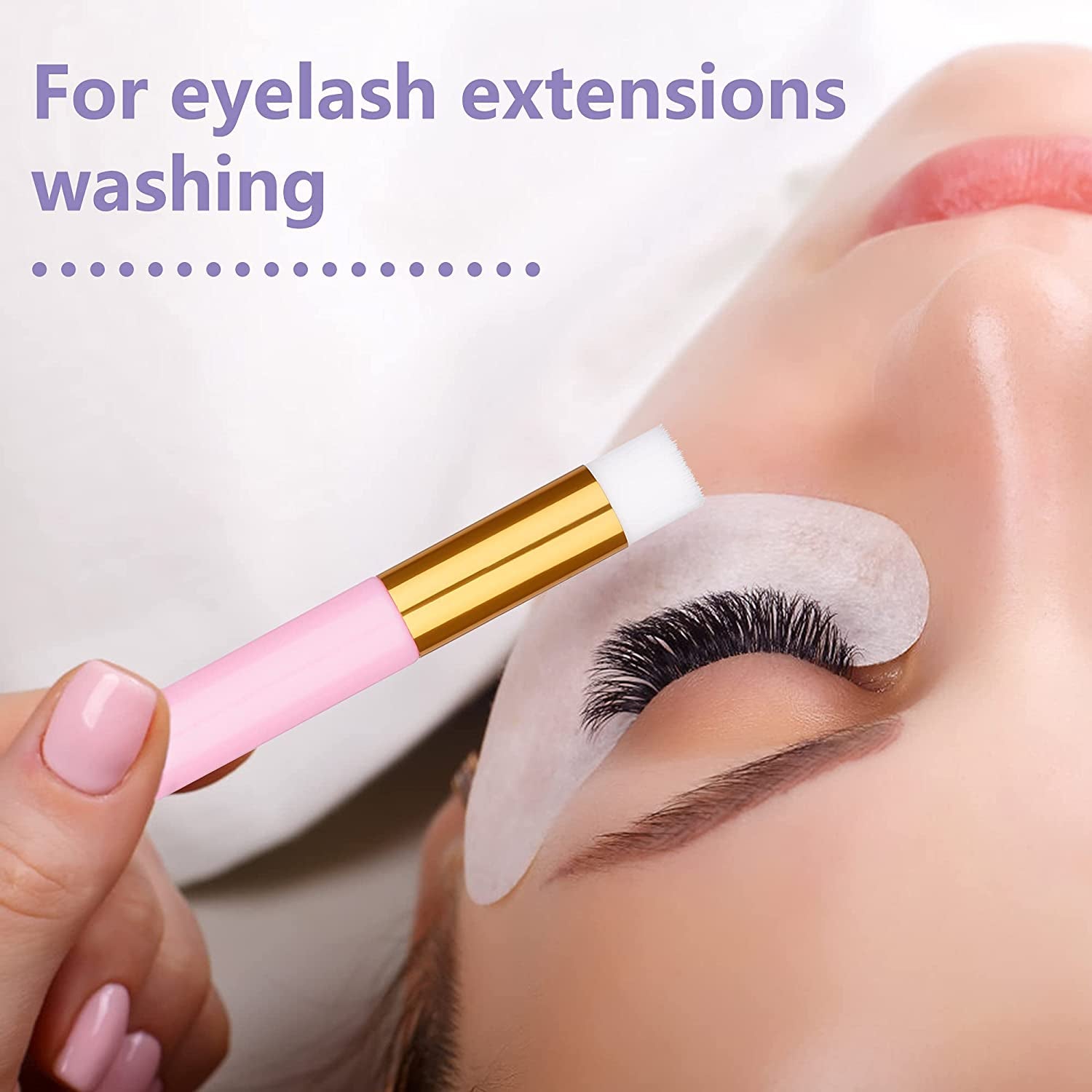 30PCS Lash Shampoo Brushes, Nose Pore Deep Cleaning Tool, Peel off Blackhead Remover, Eyelash Extensions Cleanser, Nose Washing Brush 1