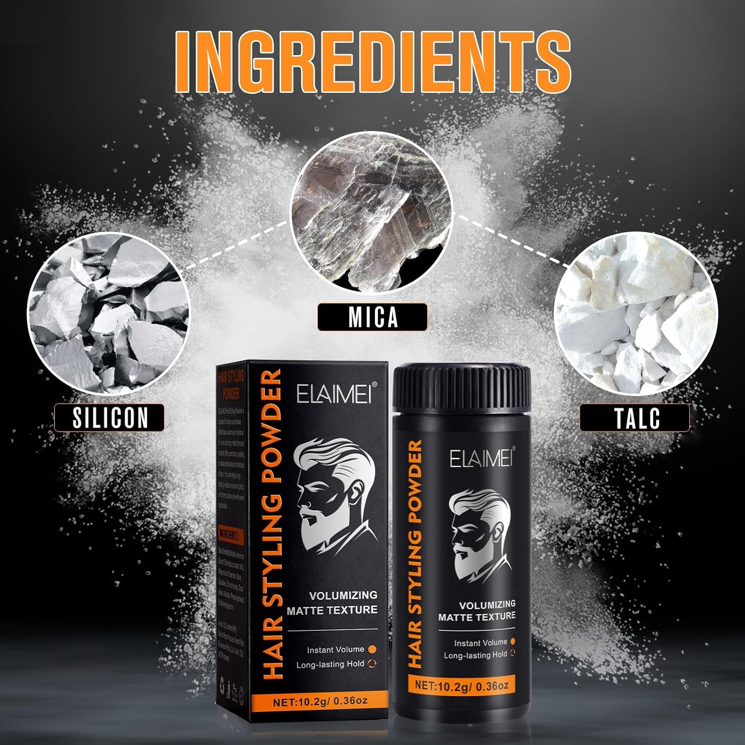 Hair Texture Powder for Men and Women - Fluffy Volume, Oil Control, Mattifying, Long-Lasting Hold - Styling Powder for All Hair Types (2X10G Pack)