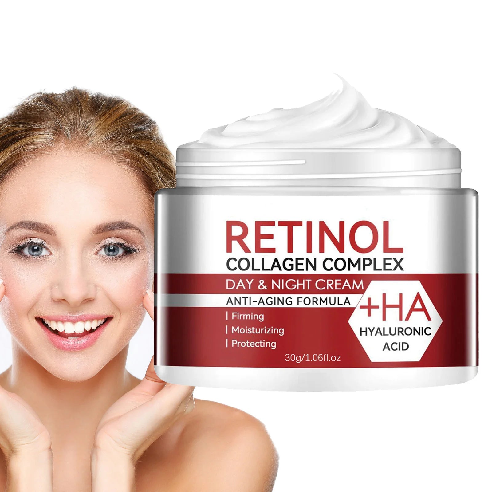Retinol Face Moisturizer Moisturizing Retinol Cream Anti-Wrinkle Aging Moisturizing Shrink Pores Whitening Smooth Retinol Cream