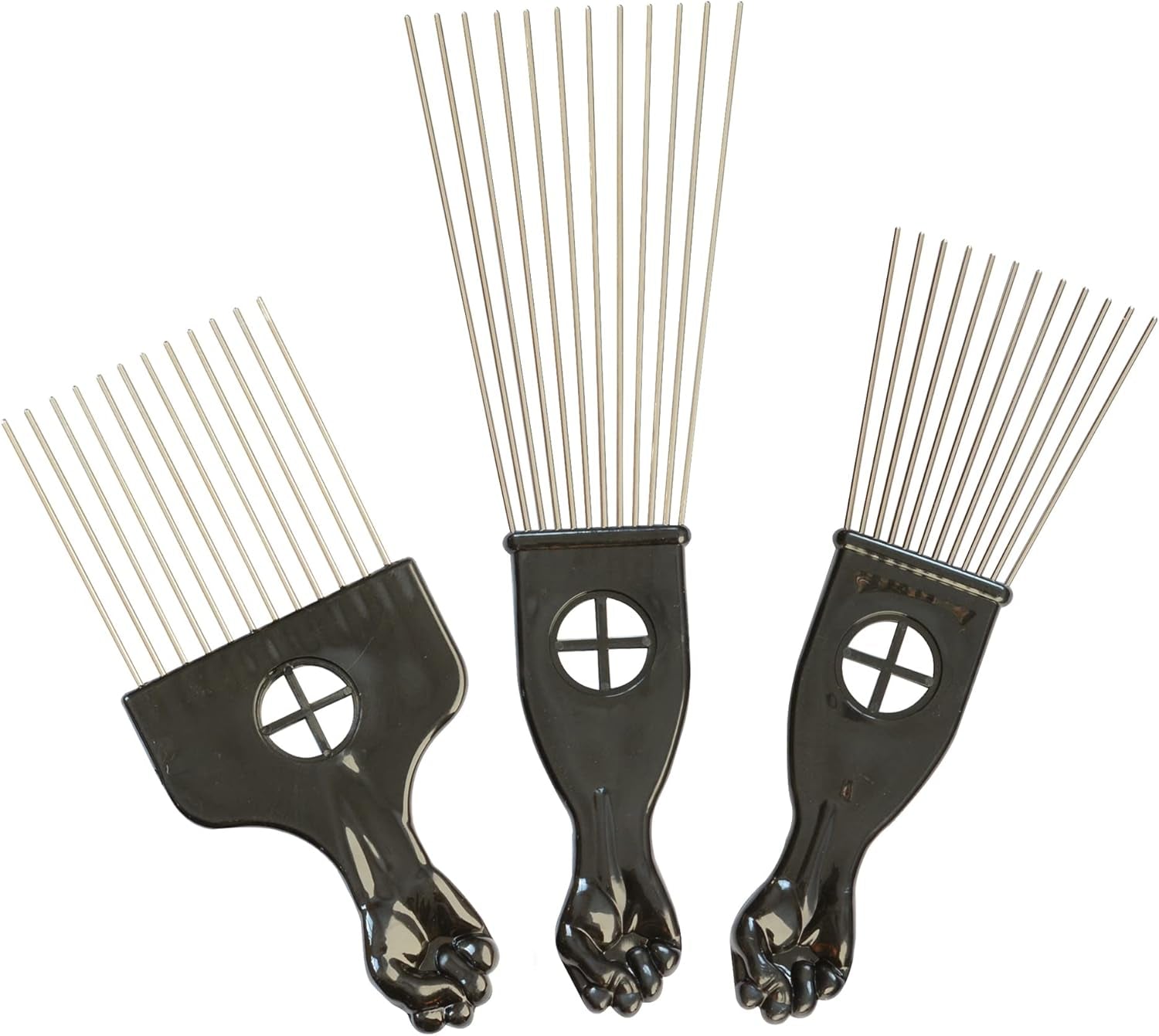 3 Pcs Afro Comb Hair Picks Comb Wide Tooth Combs Salon Styling Comb for Hairdressing Styling