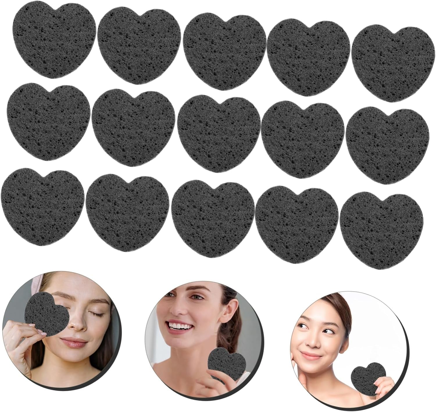 20Pcs Facial Sponge Face Wash Soft Exfoliating Sponges for Washing Face Cleansing and Makeup Remover