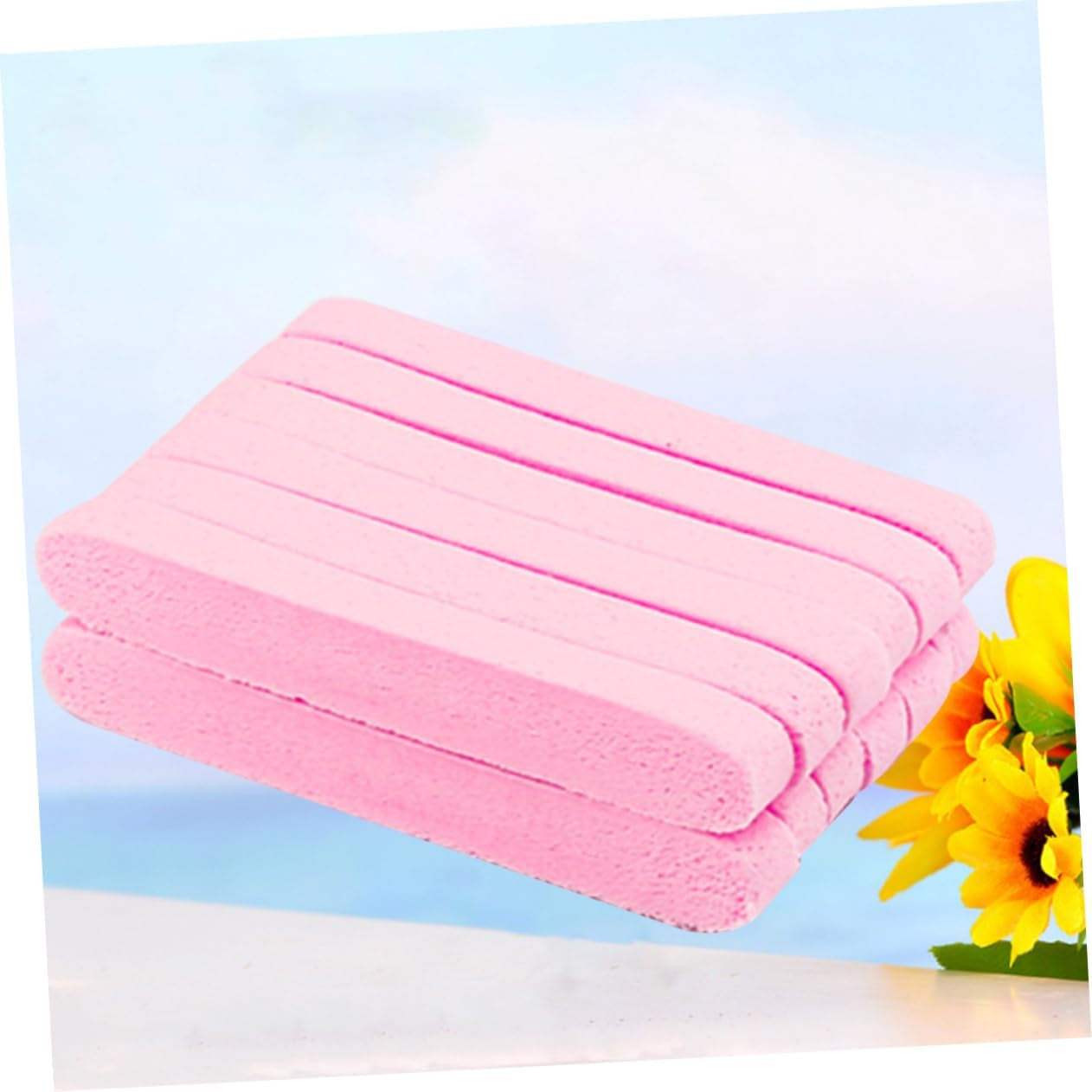 12Pcs Facial Cleansing Sponges Soft Exfoliating Puff Deep Cleansing Bubble-Enhancing Safe for All