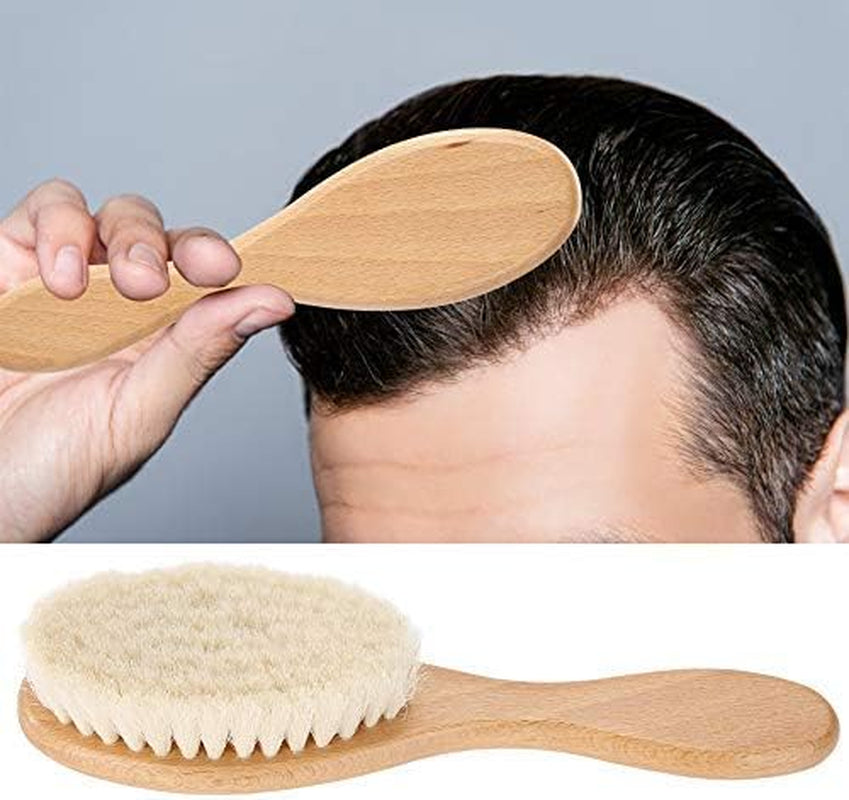Multi-Function Hair Brush - Baby Hair Brush, Soft and Comfortable - Retro Oil Head Brush, Styling Engraving Cleaning Tool - Beard Comb, Men'S Daily Care Tools