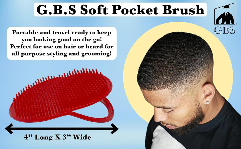 Wave Detangling Brush - Best Hair Massage Brush for Straight, Curly, Wavy, Thick, Thin, Wet, Dry Hair, Premium Wave Detangling Brush Detangle Soft Bristles for Women, Men, and Kids (Pack of 3)