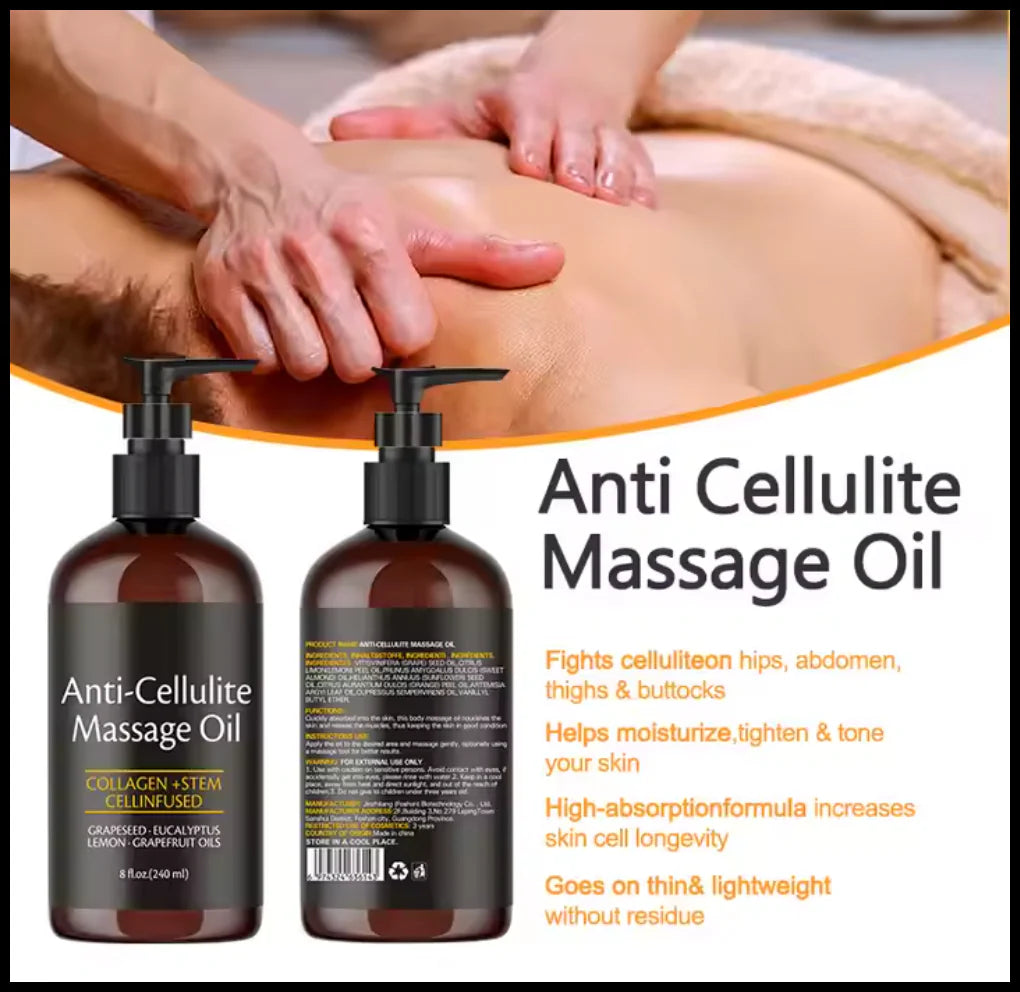 Firming Anti-Cellulite Body Oil with Collagen – 8 Fl Oz