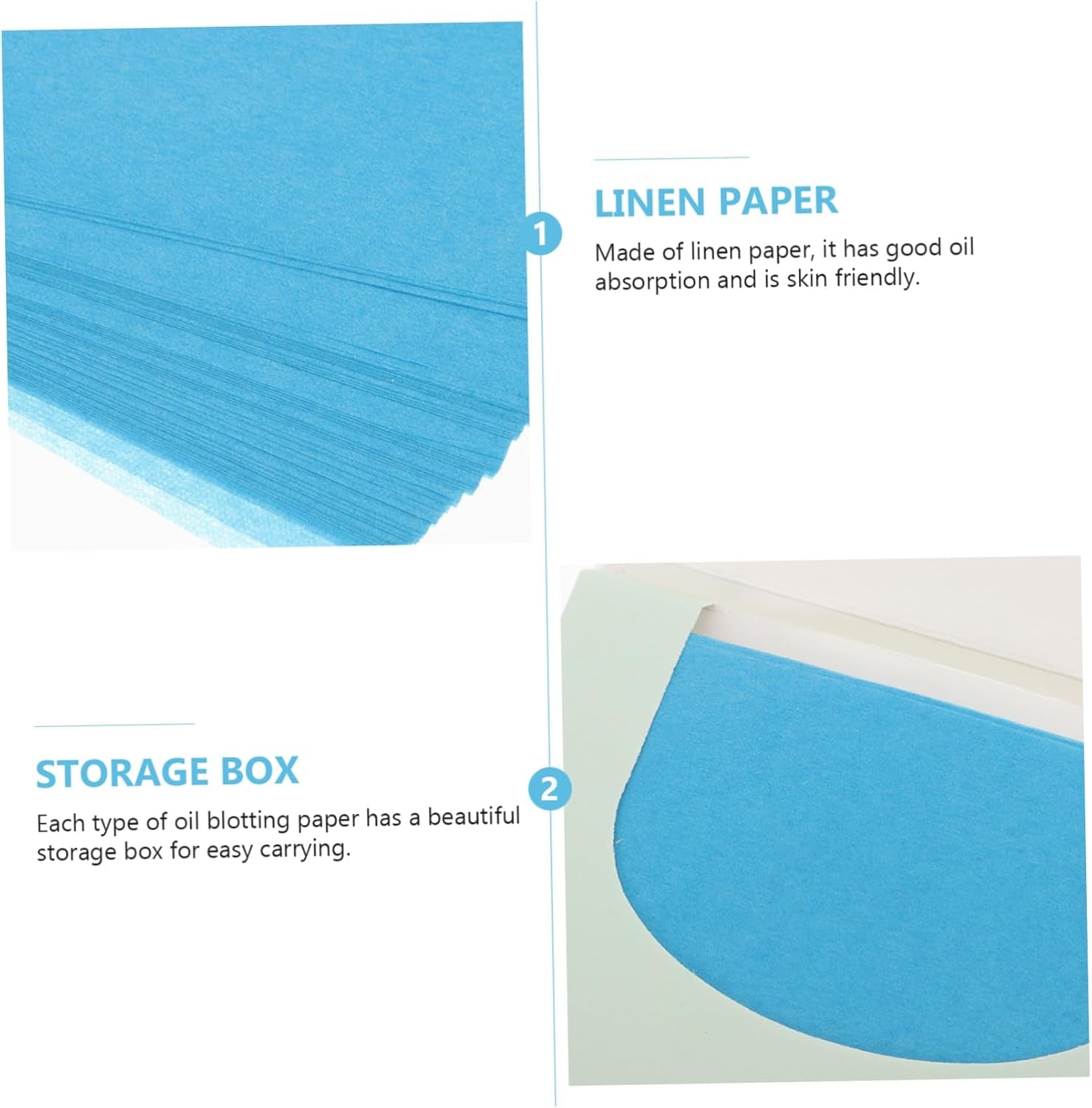 500-Piece Facial Cleansing Tissue Kit Oil Blotters Different Scents Versatile for Daily Use Random