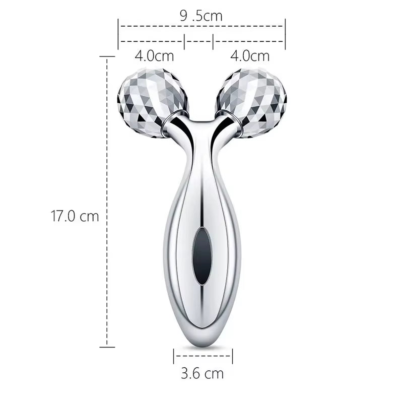 3D Roller Massager Facial Beauty Device for Muscle Lifting & Skin Care Manual Massager for Women Men