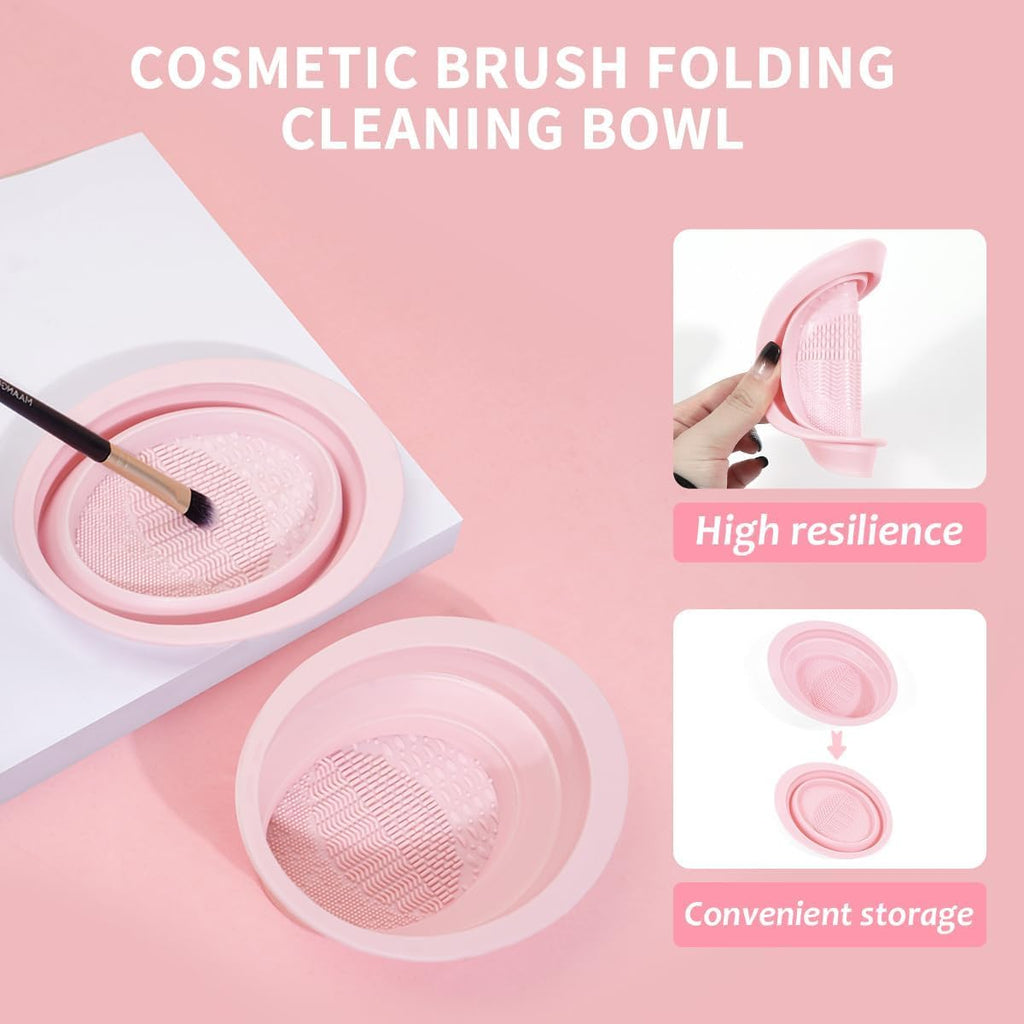 Makeup Brush Set, 42Pcs Makeup Tool Set Premium Synthetic Foundation Powder Concealers Eye Shadows Blush Makeup Brushes Kit with Makeup Sponge, Powder Puffs for Beginner & Professional