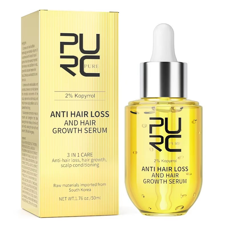 PURC Ginger Hair Care Essence to Promote Hair Growth Essence to Repair Dry Bifurcated Hair Oil Scalp Care for Both Men and Women