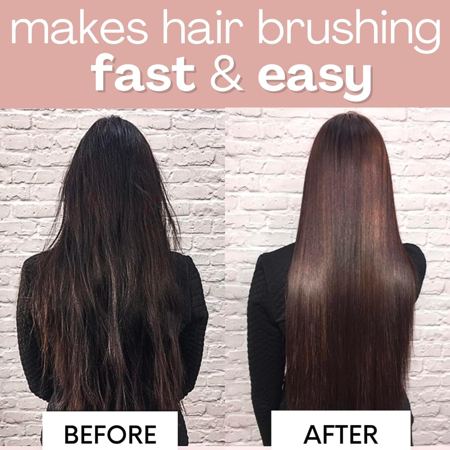 Paddle Brush Best for Detangling, Straightening Hair and Blowdrying, Rose Gold Hairbrush