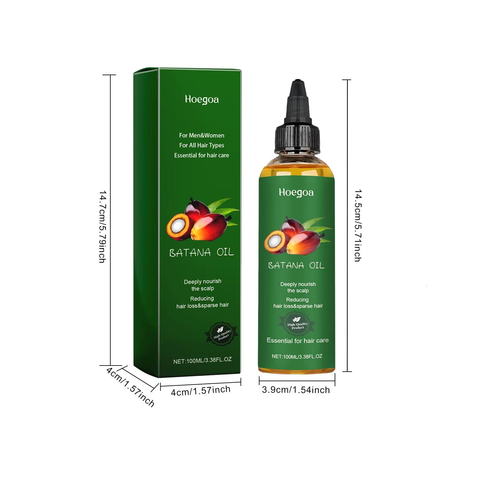 Batana Hair Oil Repairing Damage Strengthening Massage Nourishment Reduce Loss Improve Dryness Scalp T-Reatment Hair Growth Oils