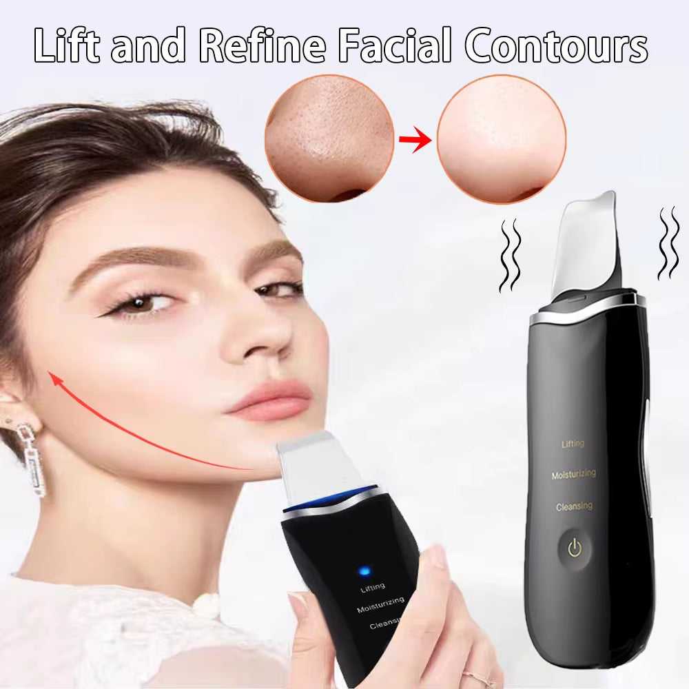 Blackhead Remover Deep Facial Cleansing Spatula Face Cleaning Lift Machine Peeling Shovel Pore Cleaner Black Dot Sebum Remover