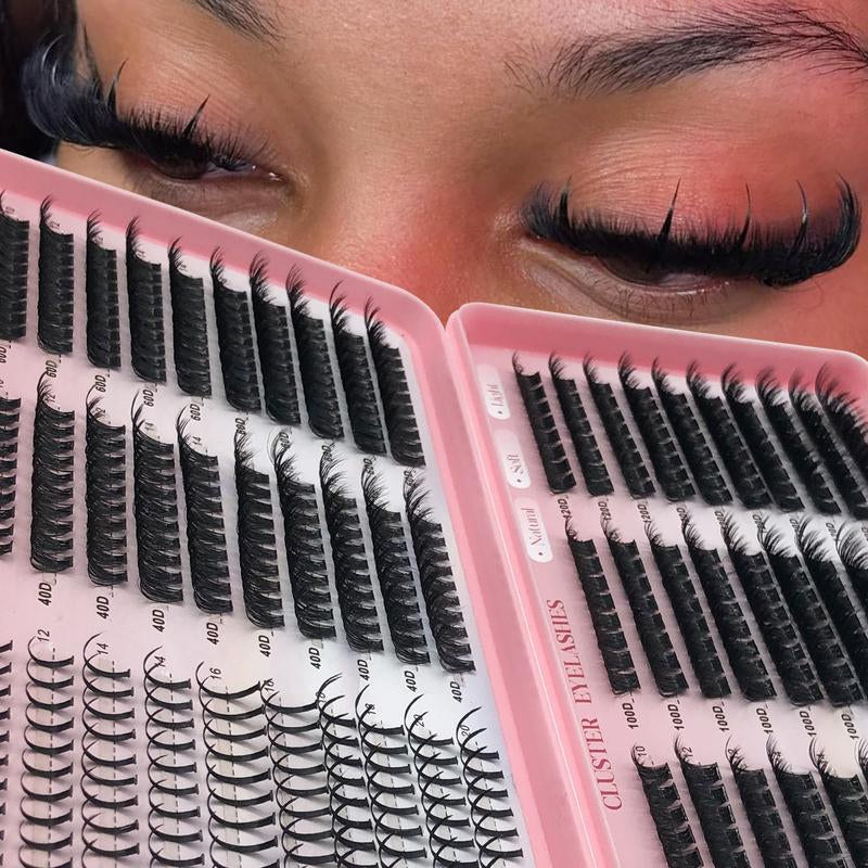 Russian Lash Extensions Spikes Lash Individuals 100D 120D Volume Eyelash Clusters D-Curly Lash Clusters 10-20MM DIY Lash Extensions,6 Styles Synthetic Lash Spike Lashes Individual Lash Clusters,Natural Look Makeup Lightweight Cosmetic Tapered Tips
