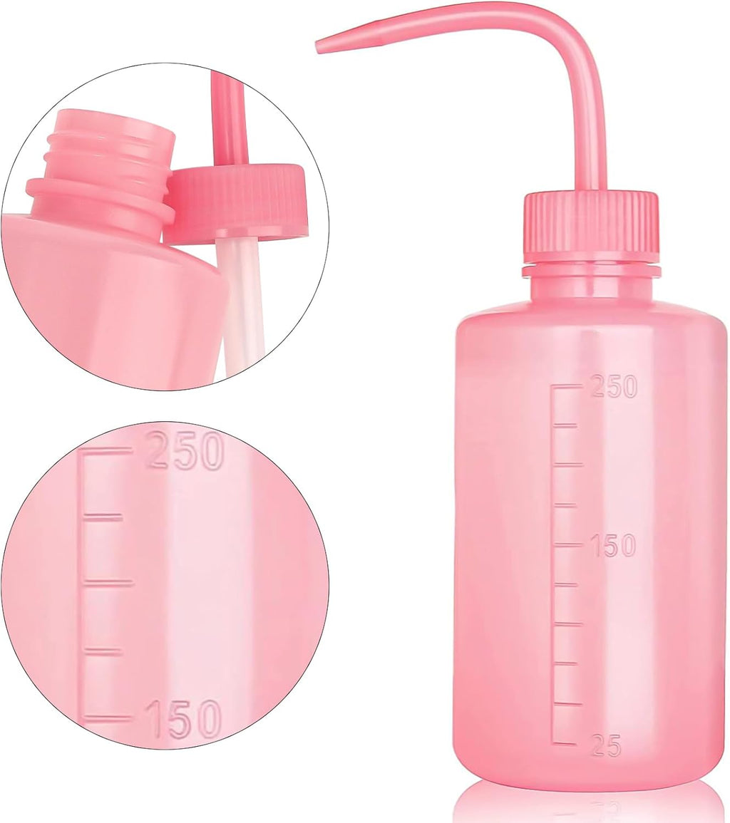 3 PCS Lash Shampoo Brush Sets with 1Pcs 250 ML Plastic Satety Lash Tatoo Wash Bottles 2PCS Nose Blackhead Facial Cleaning Brush for Eyelash Extension Supplies (Styel #5)