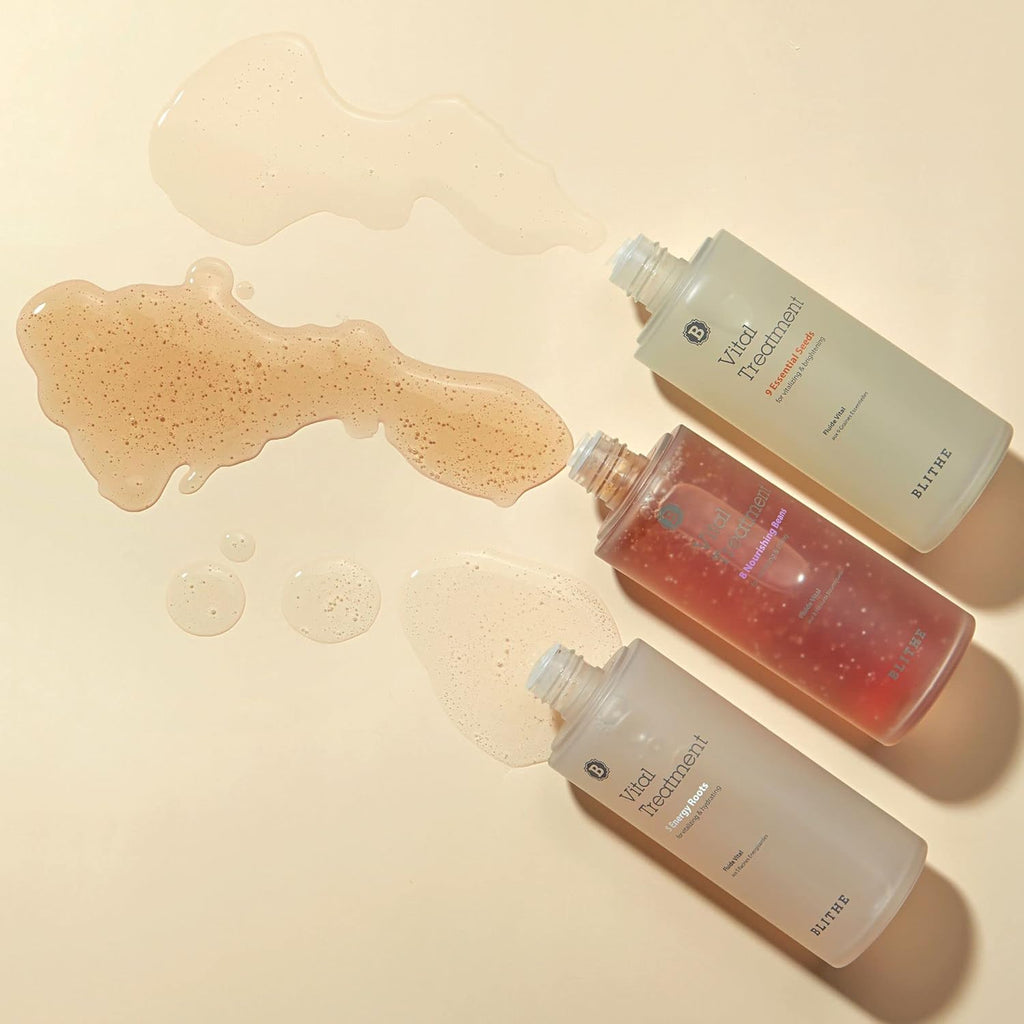 Vital Treatment 8 Nourishing Beans Facial Essence Toner - Moisturizing Face Serum for Smoothing Uneven Skin Bumps, Korean Skin Care for Vitalizing & Lifting 54Ml