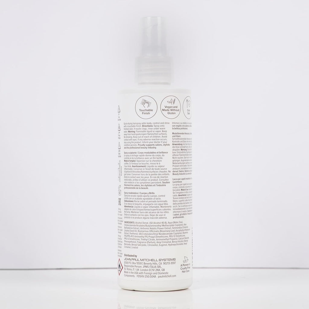Paul Mitchell Fast Drying Sculpting Hairspray, Flexible Hold, Buildable Body + Shine, for All Hair Types
