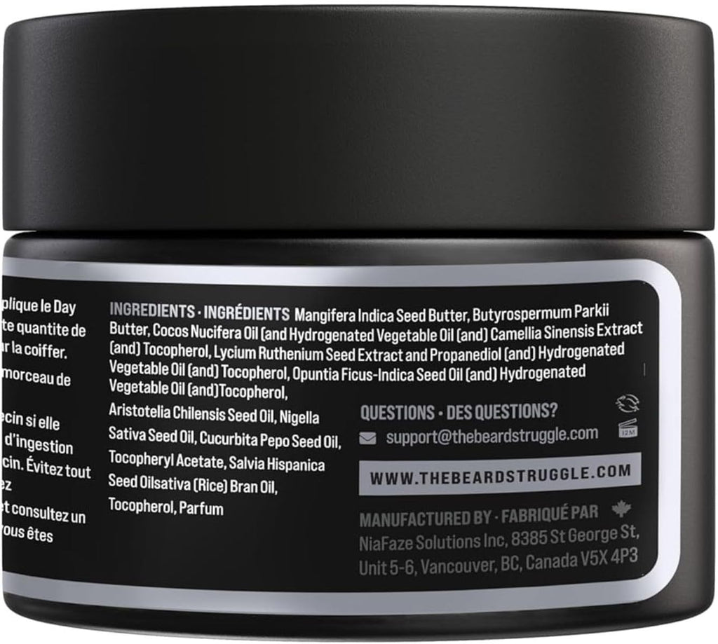 Gentlemen'S Beard & Mustache Wax for Men by Beard Struggle - Viking Beard Wax Helps to Tame Style & Groom - Silver Collection - Alfheim'S Forests - Moustache Wax, 50G / 1.76 US. Oz.