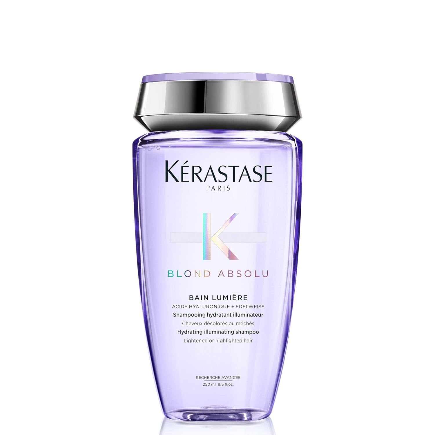 Kérastase Blond Absolu, Lumière Illuminating Shampoo, for Lightened or Highlighted and Grey Hair, Nourishes and Illuminate, with Hyaluronic Acid