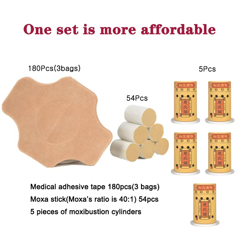 Moxibustion Cylinder Warm Acupuncture Heat Therapy Body Massage Health Care Wild Mugwort Argy Wormwood Moxa Stick