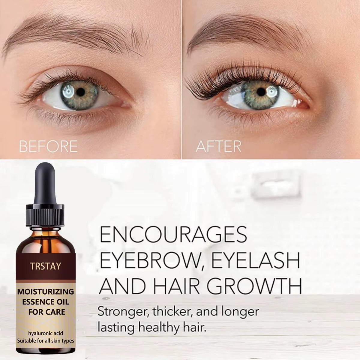 Eyelash Eyebrow Growth Oil Essential Oils Essence Castor Oil Serum Lashes Nourishing Treatment Lifting