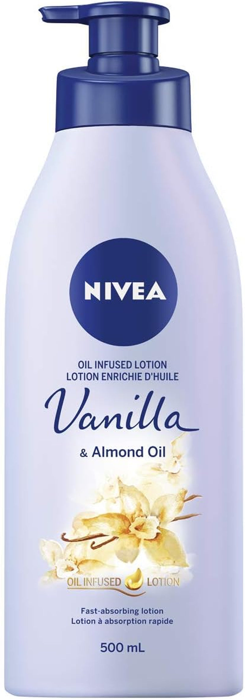 Oil-Infused Vanilla & Almond Oil Body Lotion | Non-Greasy, Fast Absorbing Daily Moisturizer & Smooth Body Lotion | 48H Smoother Skin |Daily Moisturizer | Light, Non-Greasy