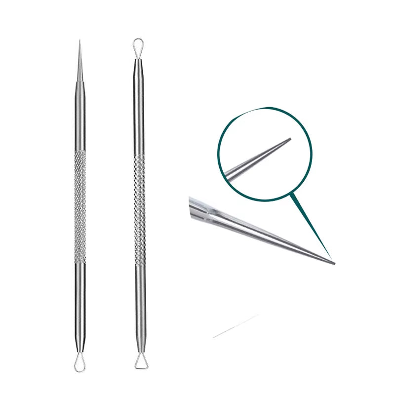 1Pcs Stainless Steel Acne Removal Needles Acne Blackhead Remover Tools Spoon Face Skin Care Tool Cleaner Deep Cleansing Tools
