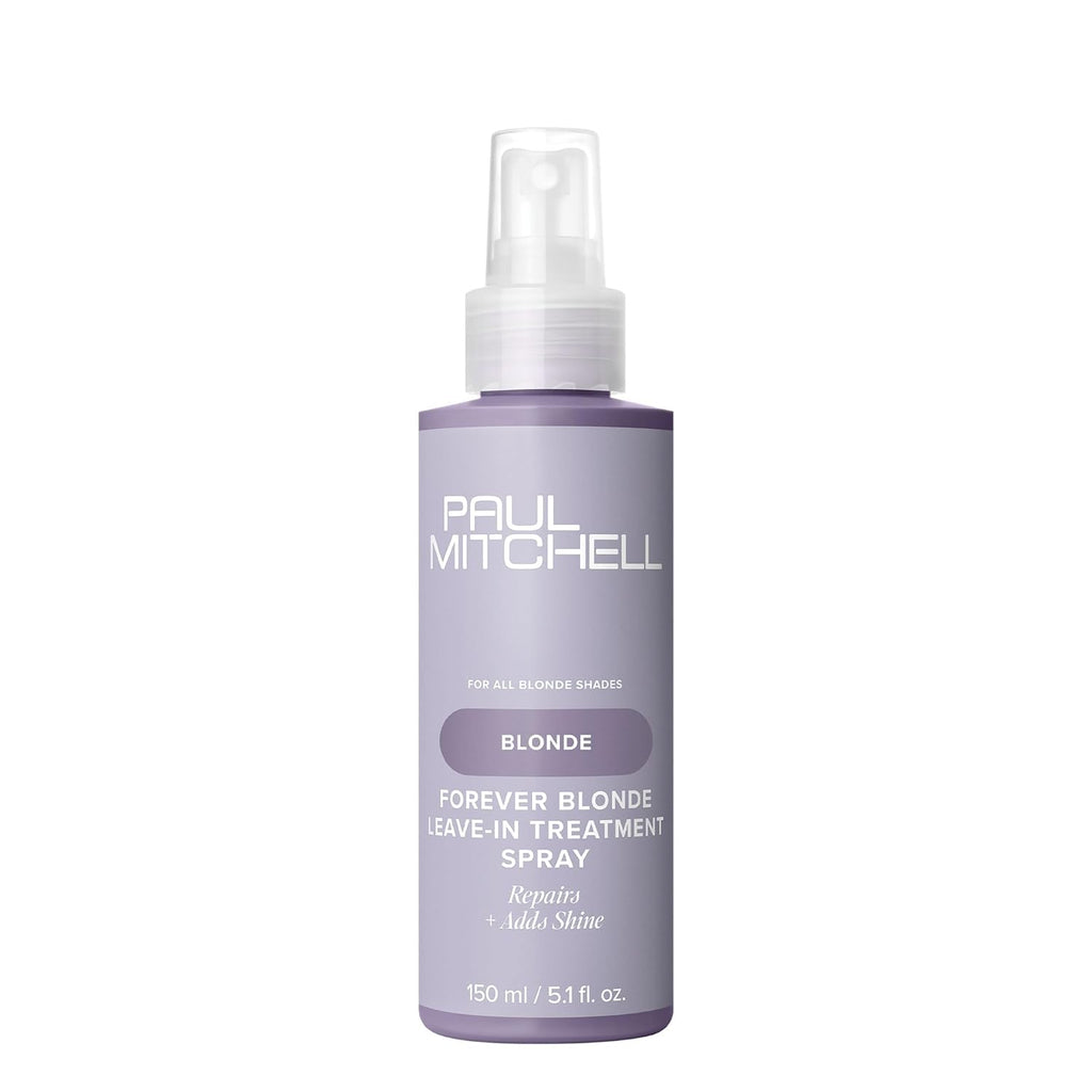 Paul Mitchell Forever Blonde Leave-In Treatment Spray, Repairs + Adds Shine, Ideal for Bleached + Lightened Hair, 150 Ml
