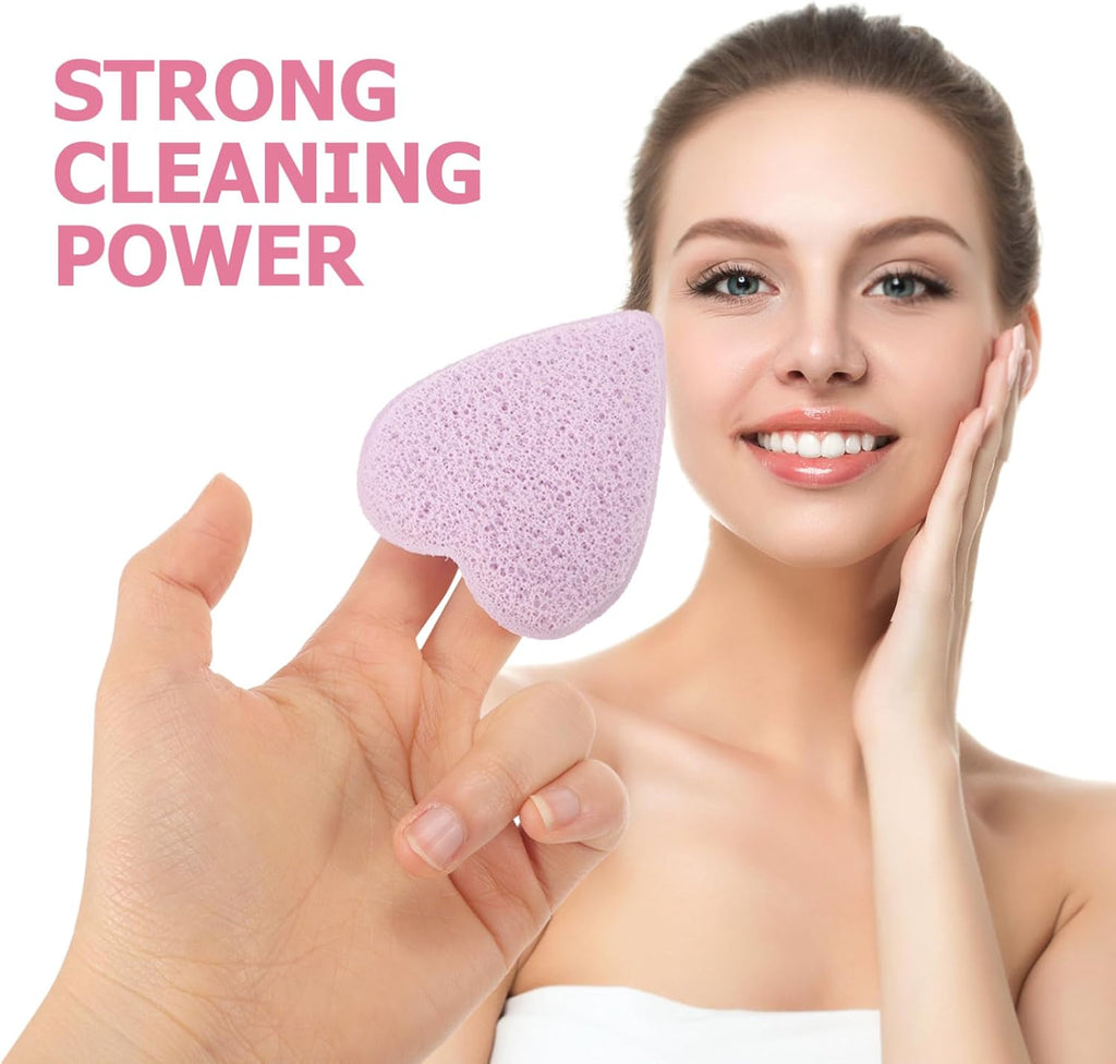 Deep Pore Cleansing Facial Sponges Natural Facial Cleansing Puff for Gentle Exfoliation