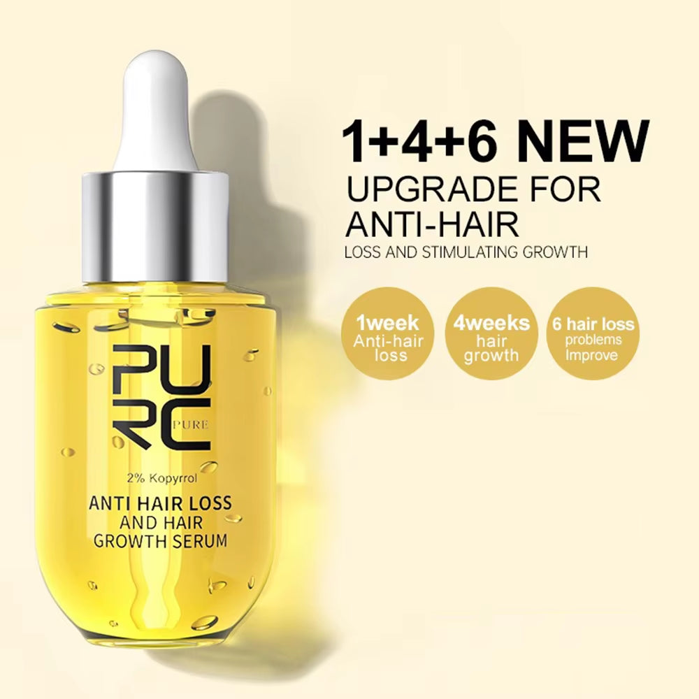 PURC Ginger Hair Care Essence to Promote Hair Growth Essence to Repair Dry Bifurcated Hair Oil Scalp Care for Both Men and Women