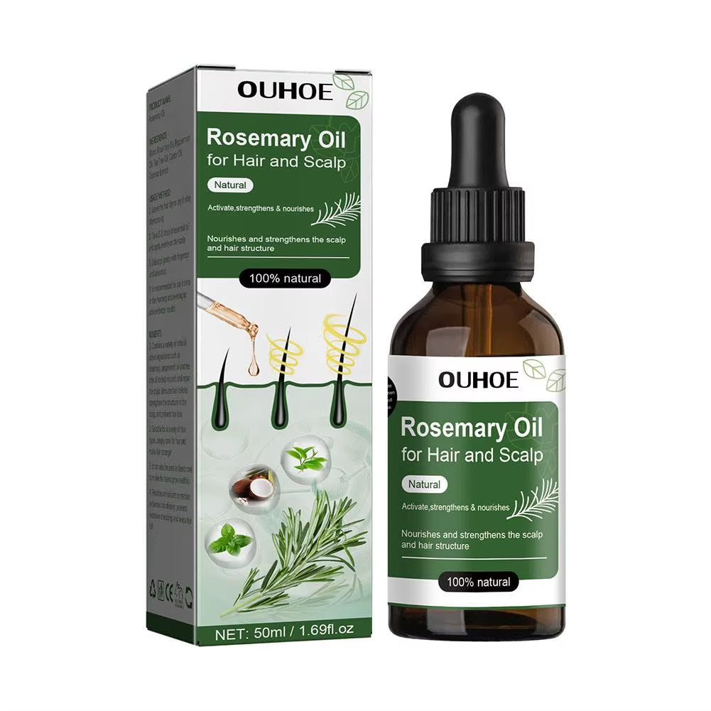 3Pcs Hair Care Rosemary Aroma Oil for Dry Scalp Stimulates Nourishing Hair Care Essential Oil 50Ml Wholesale