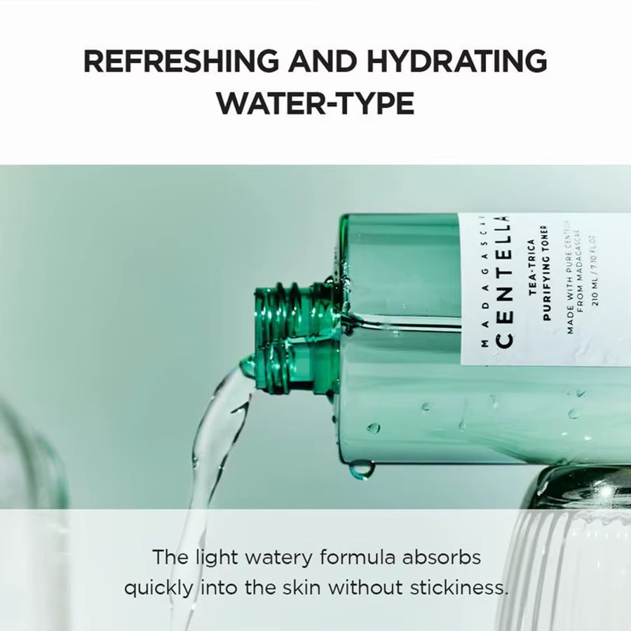 SKIN1004 Tea Tree & Centella Toner for Acne, Oil Control & Soothing, Madagascar Centella Asiatica, Korean Skincare，210Ml