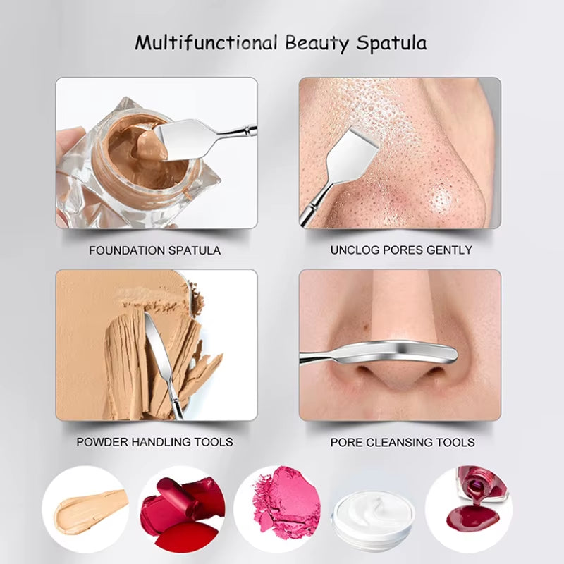 Two-Sided Blackhead Remover Spatula Nose Face Blemish Pore Cleaner Blackhead Clip Tweezers Beauty Face Health Salon Tool