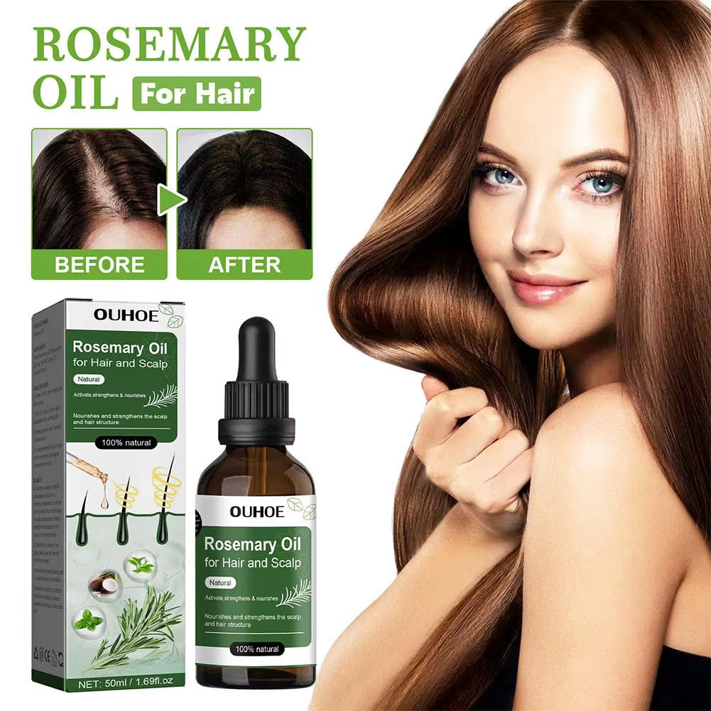 3Pcs Hair Care Rosemary Aroma Oil for Dry Scalp Stimulates Nourishing Hair Care Essential Oil 50Ml Wholesale