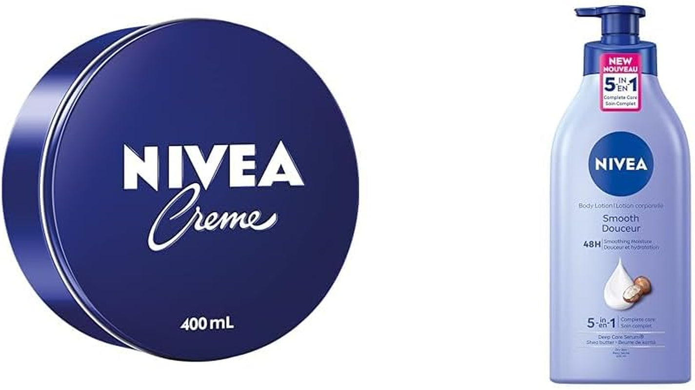 Creme | All Purpose Cream, 400Ml & Smooth Body Lotion | 48H Smoother Skin, 625 Ml