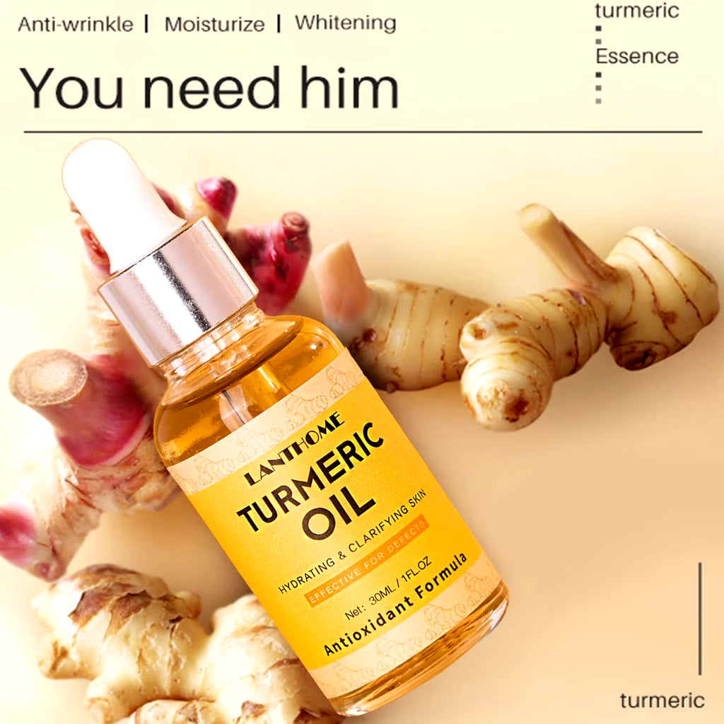 30Ml Turmeric Oil Facial Turmeric Serums Deep Moisture Serums Turmeric Freckle Whitening Serum Nourish Smooth Face Skin Care