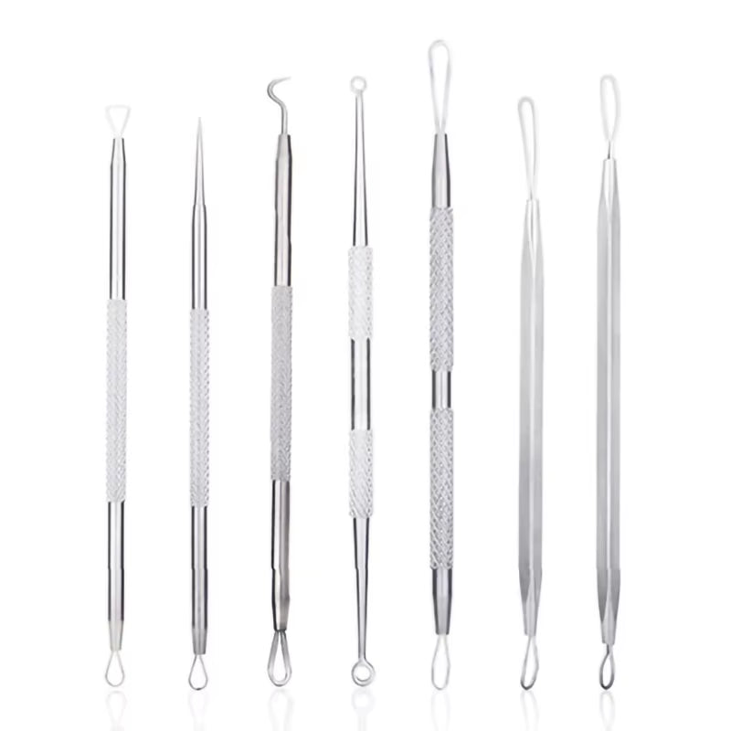 1Pcs Stainless Steel Acne Removal Needles Acne Blackhead Remover Tools Spoon Face Skin Care Tool Cleaner Deep Cleansing Tools