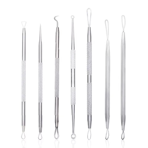 1Pcs Stainless Steel Acne Removal Needles Acne Blackhead Remover Tools Spoon Face Skin Care Tool Cleaner Deep Cleansing Tools