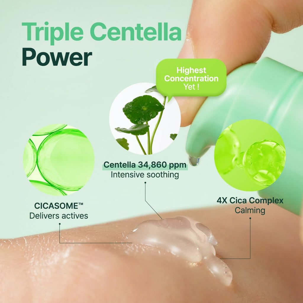 SEOUL Wonder Releaf Centella Serum Unscented, Korean Centella, for Sensitive Skin, Ampoule, Soothing, Facial Serum for Face, K-Beauty, 60Ml 2Fl.Oz