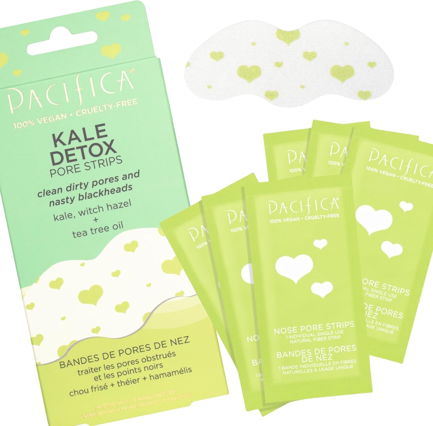 - Blackhead Remover Strips Nose Strips - Kale Detox Skin Care - Deep Cleansing Nose Strips W/Instant Pore Unclogging - Oil-Free, Non-Comedogenic Use Vegan, Clean Beauty Dermatologist Tested